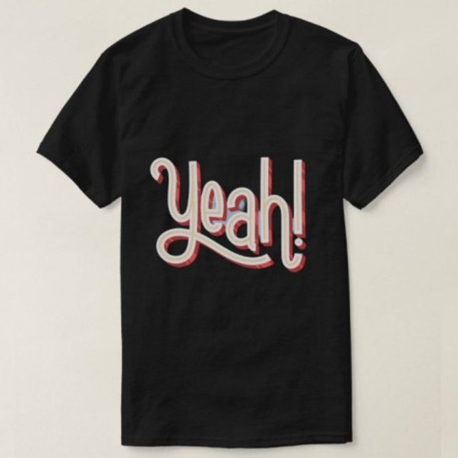 Sim, Camisetas femininas modernos de tipografia (Criador carregado)