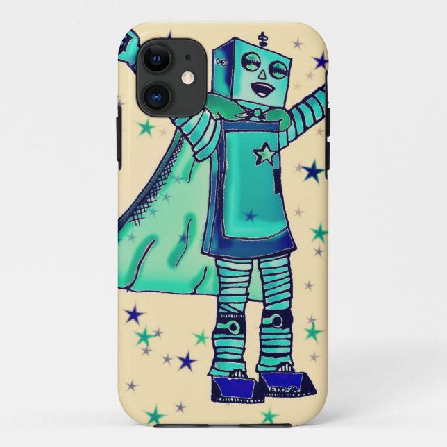 Sim! Capas de iphone Robot Super-Herói (Verso)