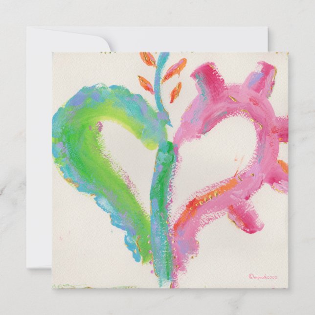 Sim, convite de festas do coração! (Frente)