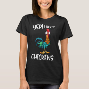 Sim, eu falo com frangos Camiseta Búfals de frango