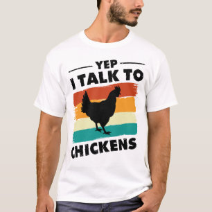 Sim, Eu Falo Com Galinhas Camisas Camisetas De Fra