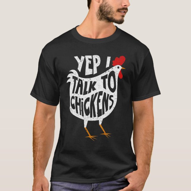 Sim, eu falo com galinhas Camiseta de Buffs de gal (Frente)