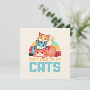 Sim, falo com o meu Design de Trio Gato Adorável d