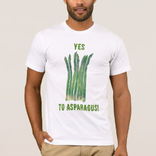 Sim para espargos, camisetas personalizadas