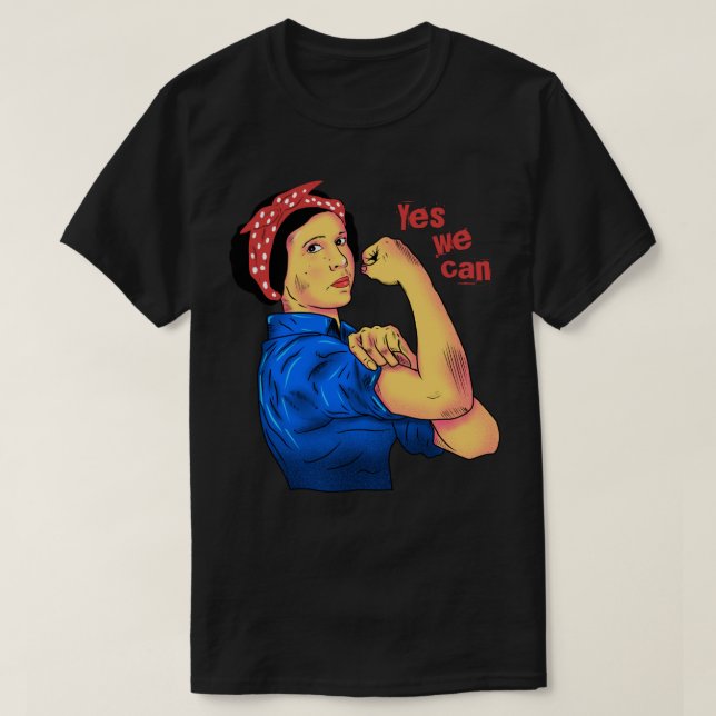Sim, podemos feminismo camisa (Frente do Design)