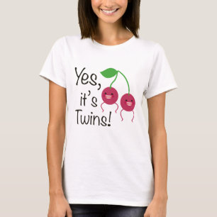 Sim, São Gêmeos! Camiseta de Maternidade