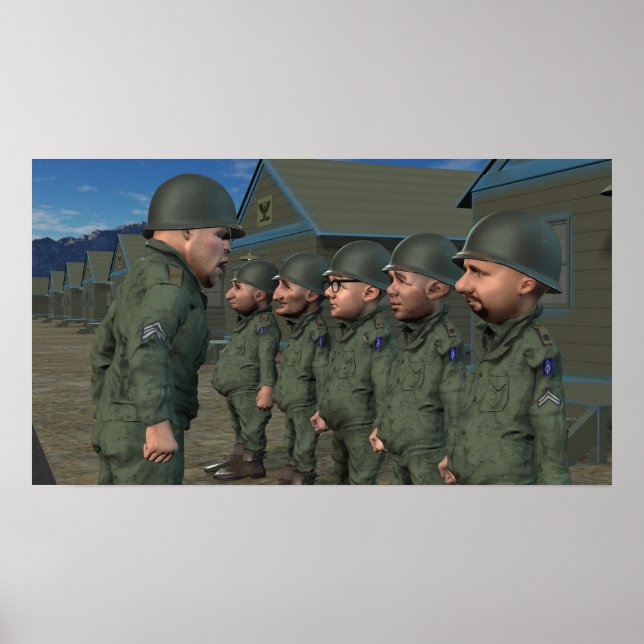 Sim, Sargento! - Poster pequeno (Frente)