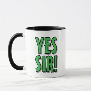 Sim Senhor! Não Senhor! presente de caneca de café