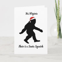 Sim, Virgínia, cartão de Natal de Squatch do papai