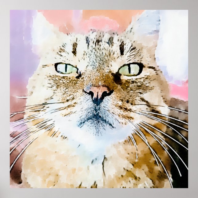 Simba the Tiger Cat Poster (Frente)