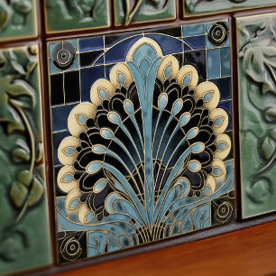 Simbolismo da Pena de Pavão Arte Deco Belle Epoque