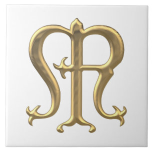 Símbolo "3-D" dourado da Virgem Maria