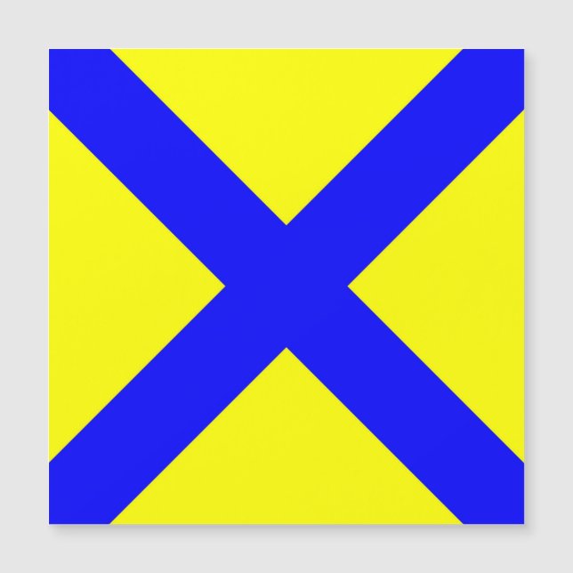 símbolo alfabeto náutico marítimo, número cinco (Frente)