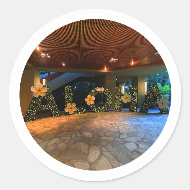 Símbolo Aloha nº 2 adesivos (Frente)