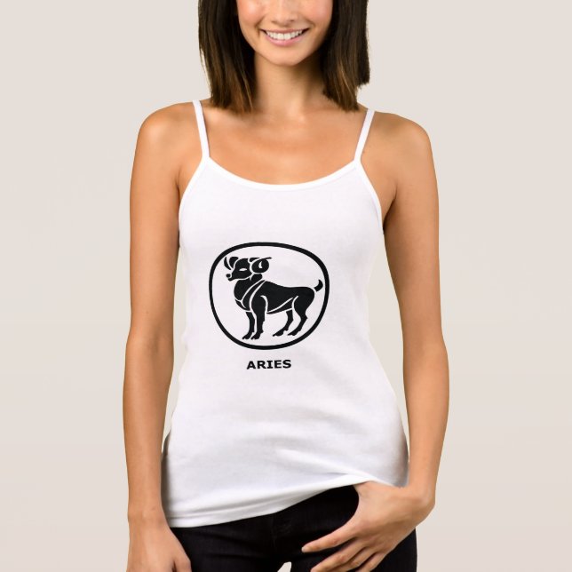Símbolo Aries Womens Tank Top (Frente)