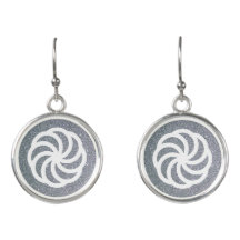 Símbolo armênio branco sobre brilho prateado