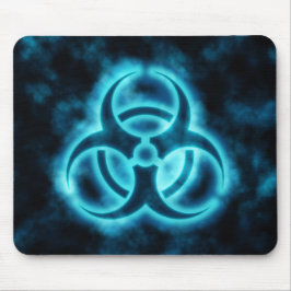 Símbolo Azul-Branco Mousepad do Biohazard do
