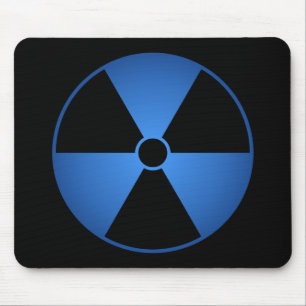 Símbolo azul Mousepad da radiação