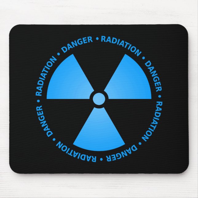 Símbolo azul Mousepad da radiação (Frente)