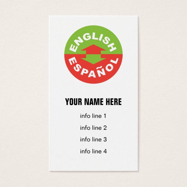 Símbolo bilíngue espanhol (Frente)