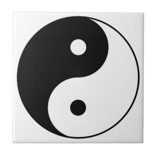 símbolo branco preto de yang do yin