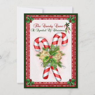 Símbolo Candy Cane De Saudação De Natal