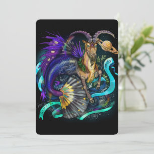 Símbolo Capricórnio Zodiac Convite