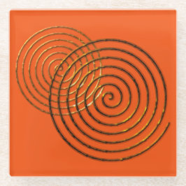 Símbolo Céltico Espiral - metálico dourado