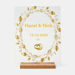 Símbolo clírico de casamento personalizado