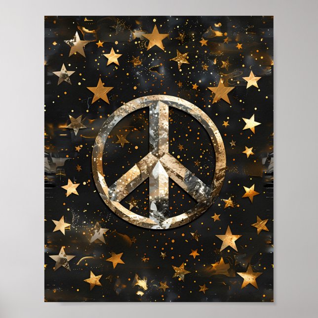 Símbolo Cosmic Starry Peace Poster (Frente)