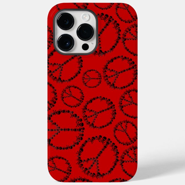 Símbolo da Paz Skully Personalizável (Verso)