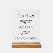 Símbolo de acrílico de arrependimento