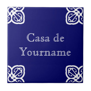 Símbolo de Azulejo de Nome Personalizado Casa