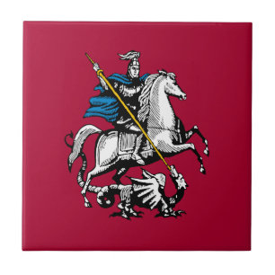 Símbolo de bandeira da Rússia santo george cavalei