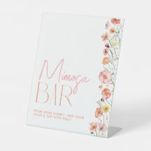 Símbolo de Bar Mimosa Chá de panela Floral Flores