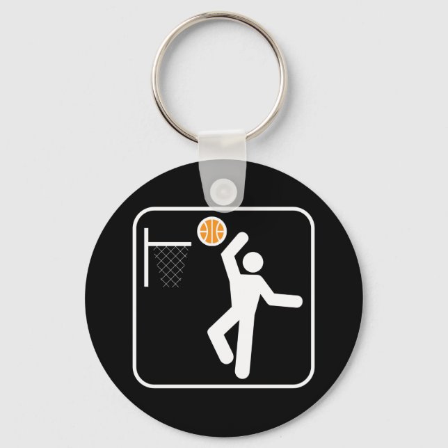 Símbolo de basquetebol Chaveiro (Frente)