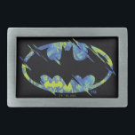 Símbolo de Batman de Ligação Elétrica<br><div class="desc">Confira este símbolo elétrico do Batman com efeitos verdes e azuis de meio-tom!</div>