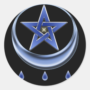 Símbolo de bênção e adesivo do Pentagrama