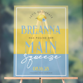 Símbolo de boas-vindas do acrilato de limão princi