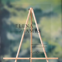 Símbolo de Boas-vindas Mínimo do Casamento Acrílic