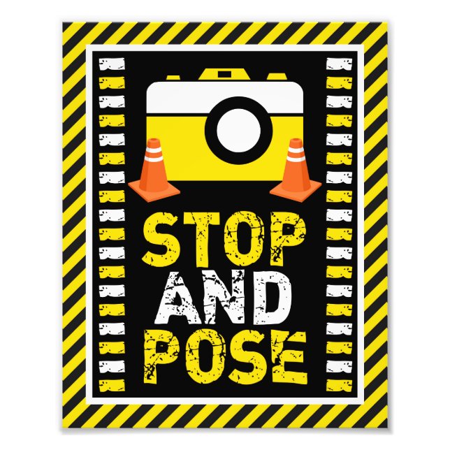 Símbolo de Booth de Foto de Construção ・ 8 x 10 Im (Frente)