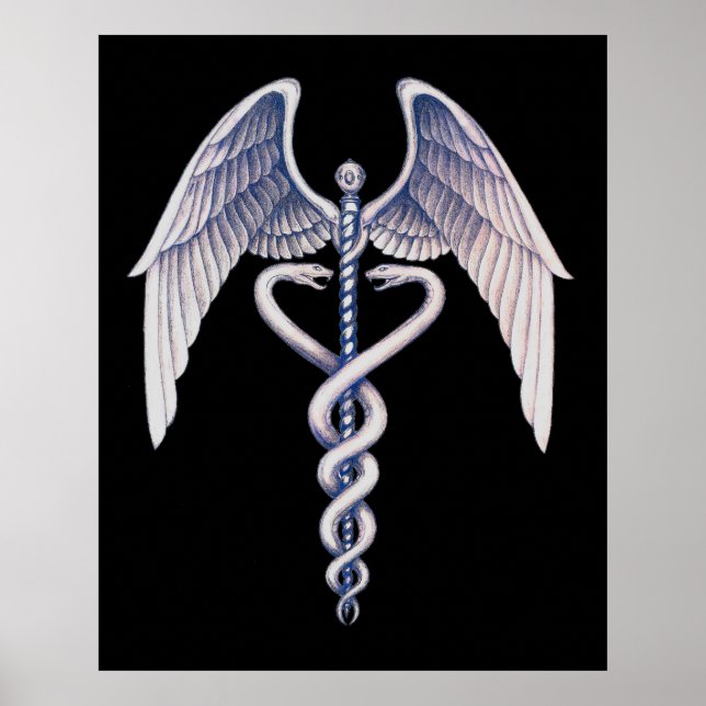 Símbolo de Caduco Médico Poster (Frente)