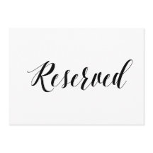 Símbolo de Casamento "Reservado" do Estilo de Cali