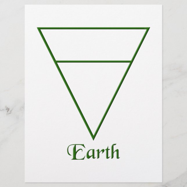 Símbolo de Elemento Terrestre Pagan Falln (Frente)
