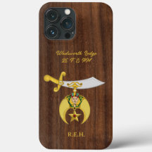 Símbolo de Enxergadores com Faux Wood Monogrammed 