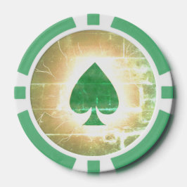 Símbolo de Ficha de Poker de Espadas Hot Hand