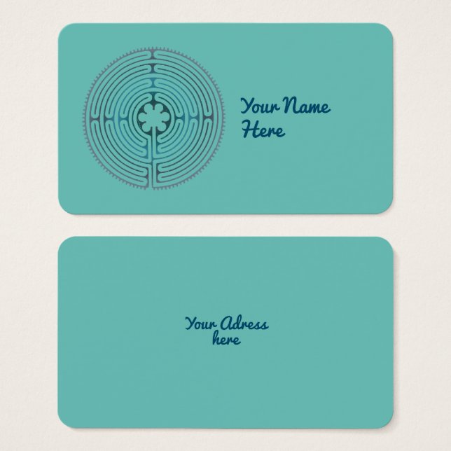 Símbolo de Geometria Sagrado - Chartres Labyrinth  (Frente & Verso)