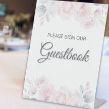 Símbolo de Guestbook Romântico Floral