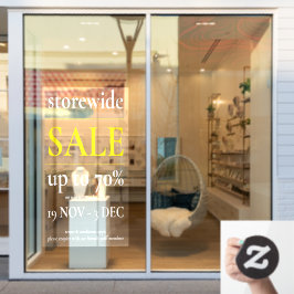 Símbolo de Janela de Venda em Branco Amarelo Profi