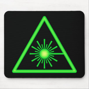 Símbolo de laser verde Mousepad